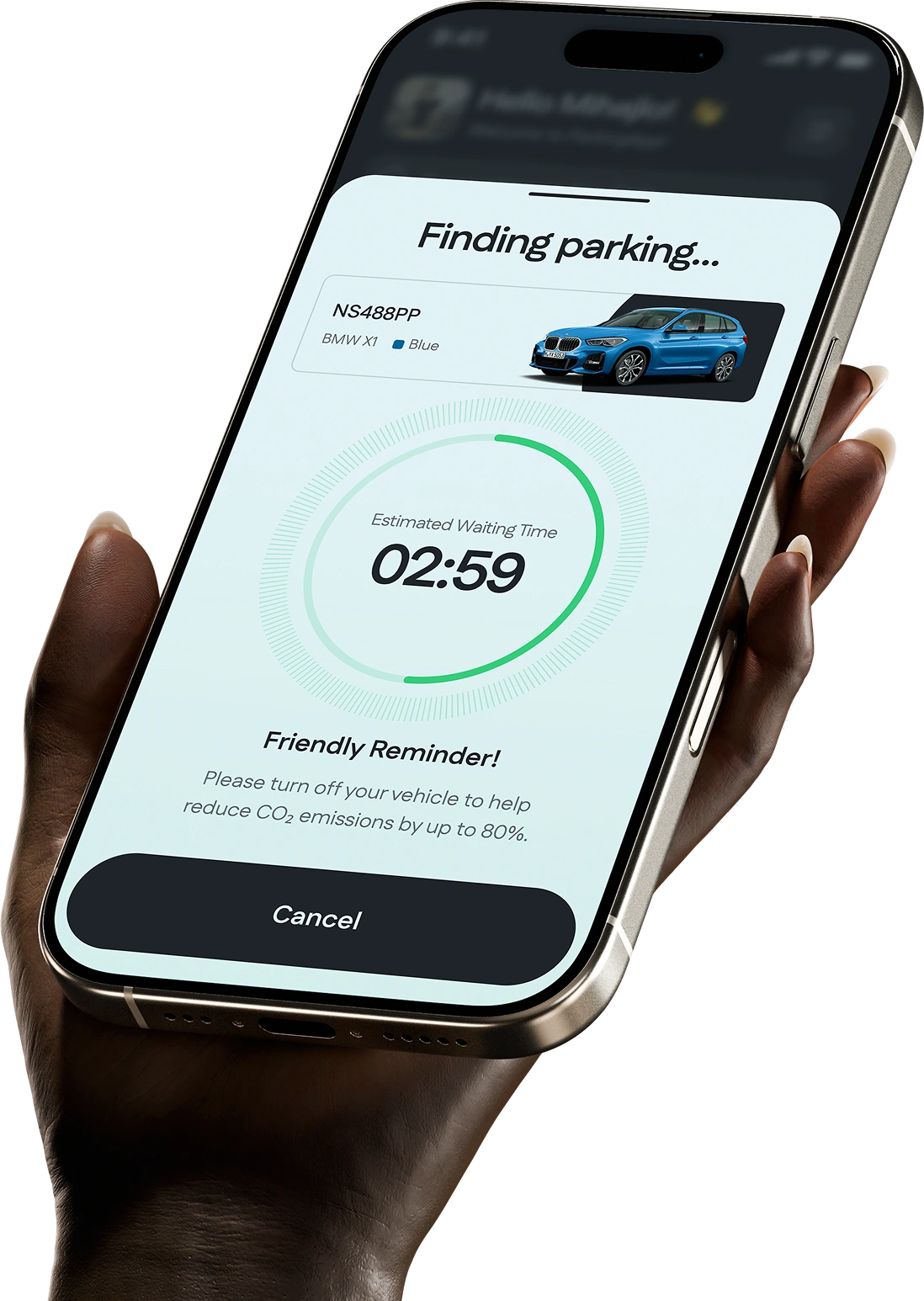 Parktica app interface
